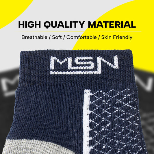 Men’s Cotton Ankle Length Socks (Medium Size) – Comfortable Breathable Fit | Ideal for Regular Foot Size | Pack of 4 Pairs
