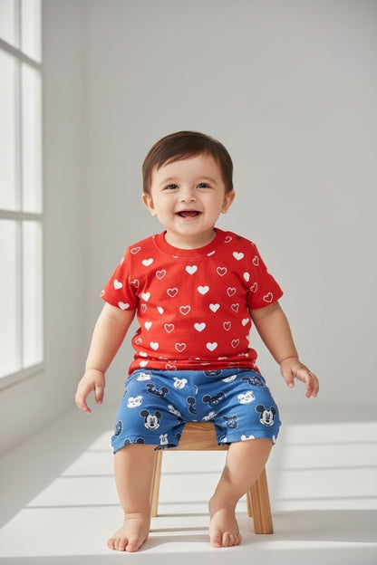 Kids Summer Cotton Shorts (Pack of 5) | Breathable Elastic Waist Shorts for Boys & Girls