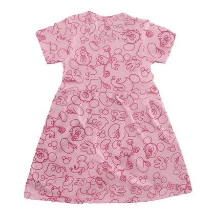 Tribe Tech Baby Girls Regular Fit 100% Cotton Half Sleeve Girls Knee Length Frock Pack of 6