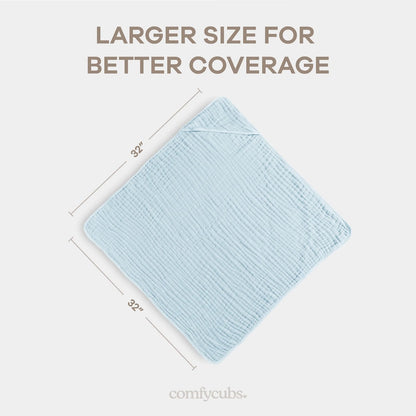 Muslin Cotton 6 Layer Baby Quilt/Dream Blanket for Newborn Girls & Boys, Lightweight Newborn Nursery & Crib Blanket, Baby Shower Gift
