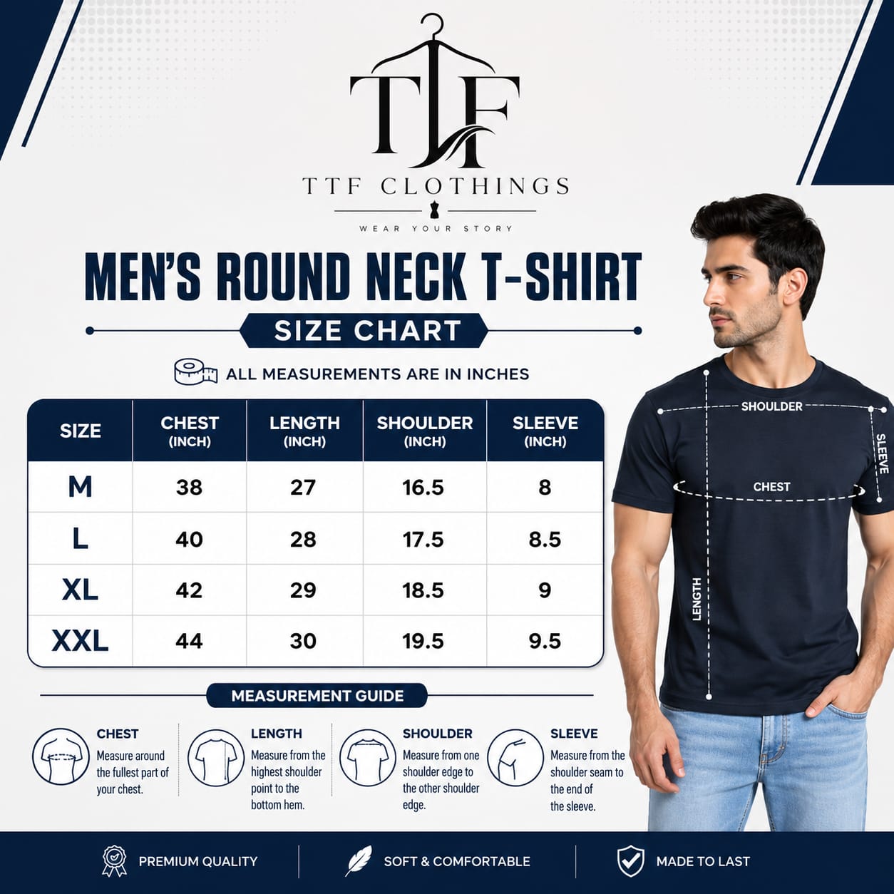 Premium Men's Round Neck T-Shirt pack of 2 pcs